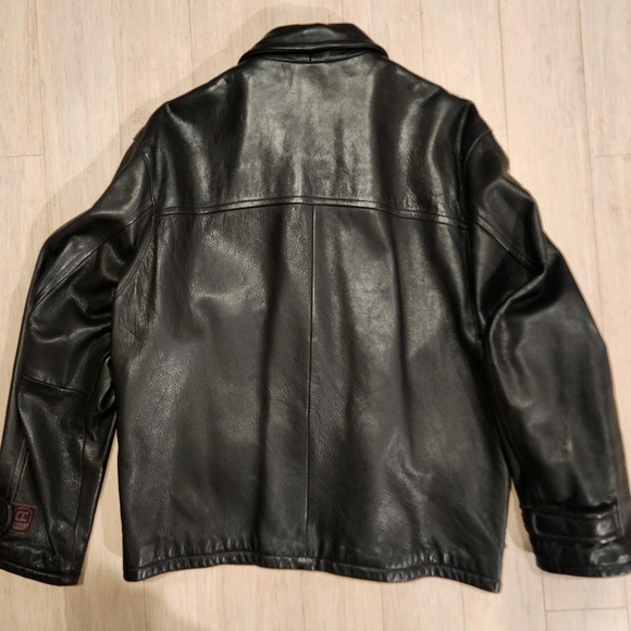 Vintage Kenneth Cole Leather Jacket With Removable Polyester Vest Lining - Picture 6 of 16